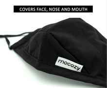 Load image into Gallery viewer, 3-Layer Cotton Mask, 100% Cotton Fabric - Reusable &amp; Washable with Inner Pocket for Carbon Filters
